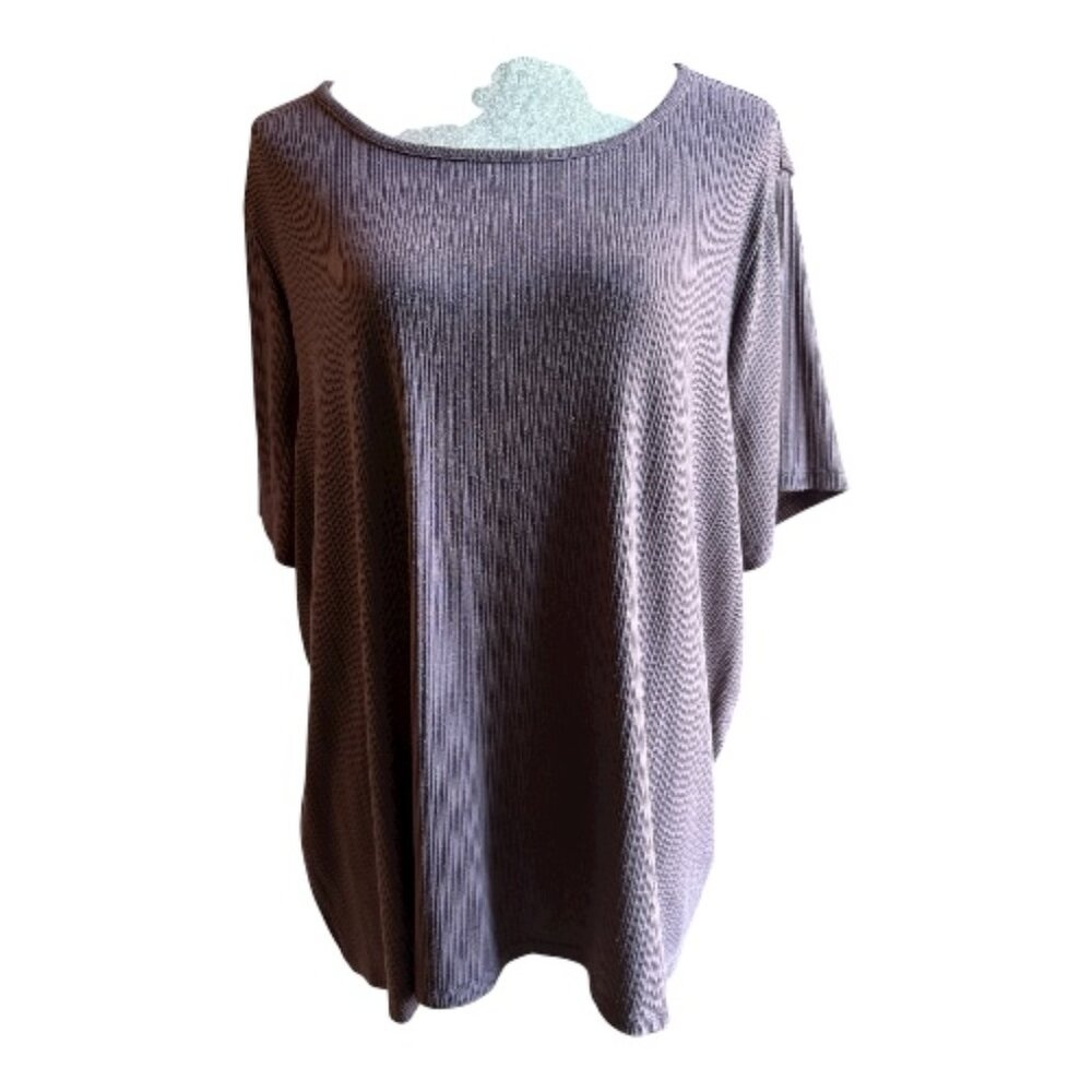 Old Navy Luxe Ribbed Knit Tee XXL Casual Minimalist Blouse (2437-15)